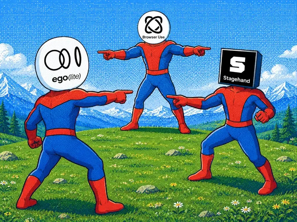 Browser Use、Stagehand 与 ego (lite):三种浏览器自动化架构的对比
