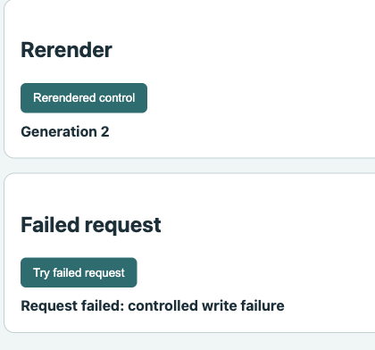 Original pixel crop showing rerendered generation 2 and the controlled request failure