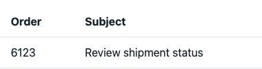 Injected MCP failure pixel crop showing synthetic order 6123 and subject Review shipment status