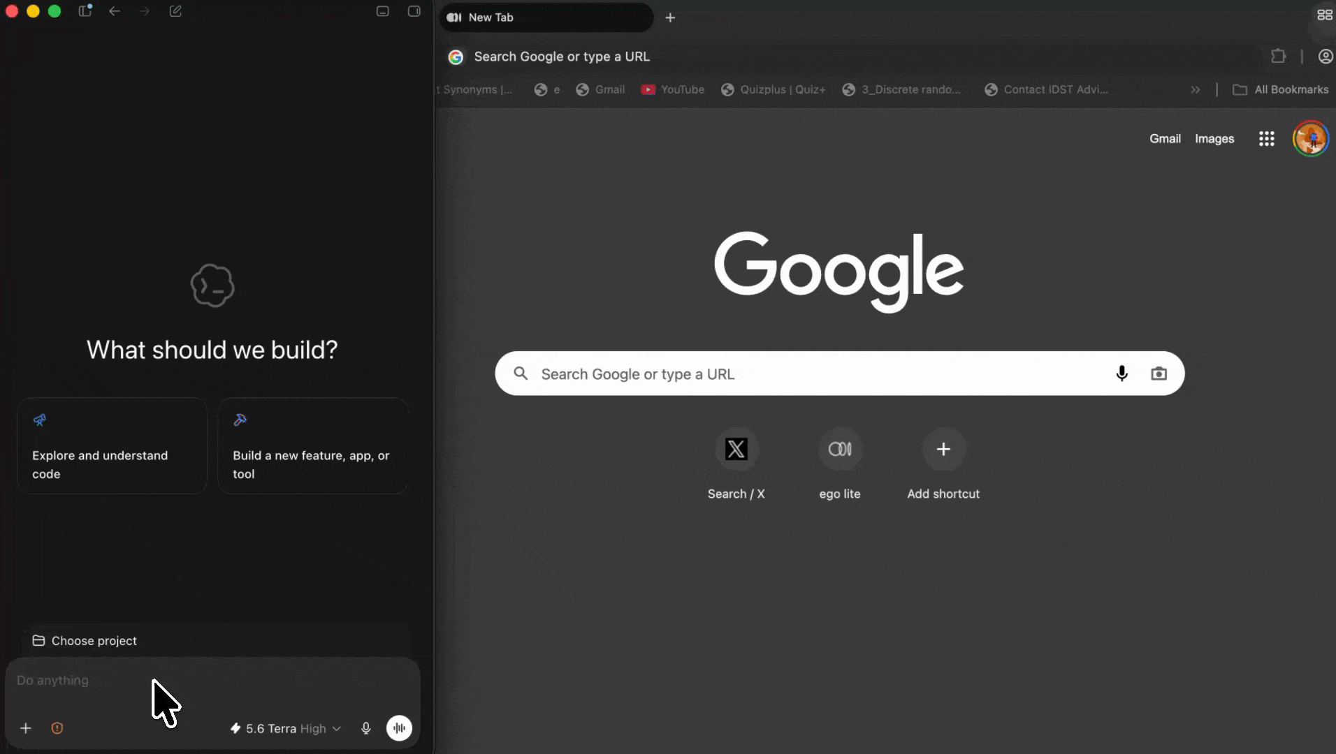Prompt instructing a coding agent to research only visible TikTok account information